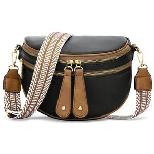 Vegan Leather Crossbody Bag for Women Travel